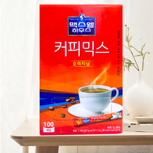 批发韩国进口麦斯威尔红黄麦馨摩卡咖啡三合一速溶热饮 100条冲泡