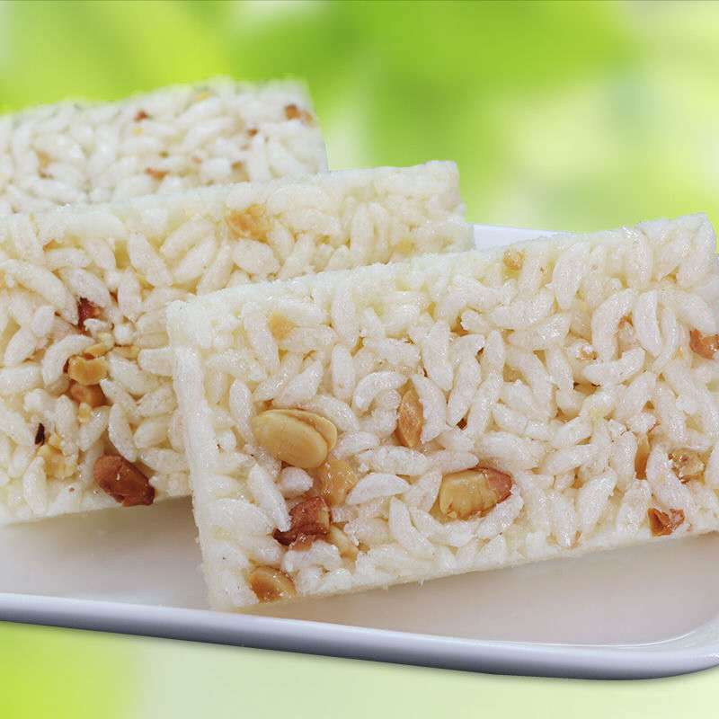 新日期一口酥2斤原味1000g米花糖原味小米酥花生糖休闲零食整箱