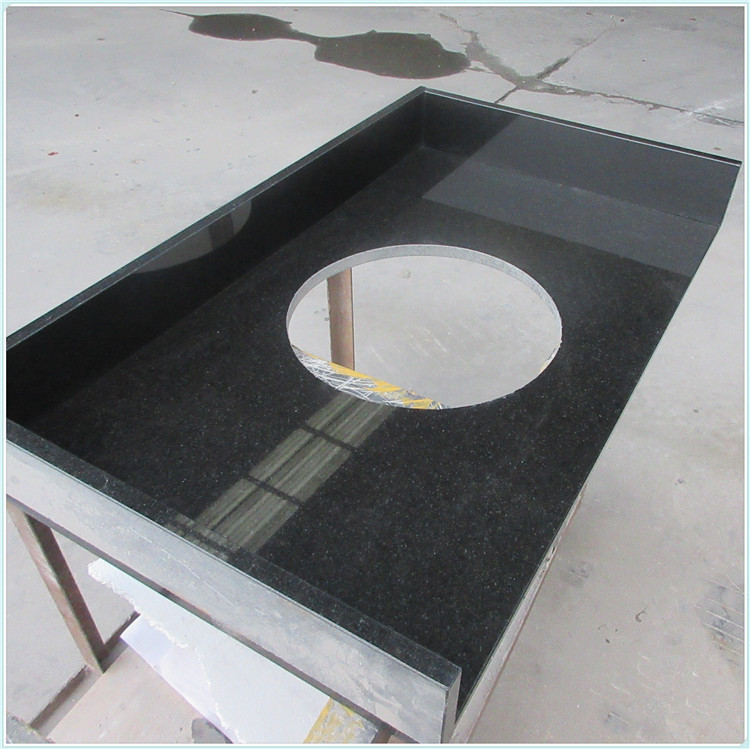 黑色花岗岩大理石印度黑别墅外墙干挂台面板公园广场市政路面地砖-阿