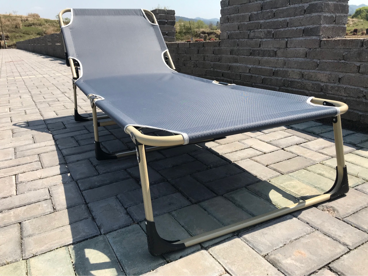 办公室折叠床简易单人便携行军床午休神器家用躺椅钢管床陪护方便