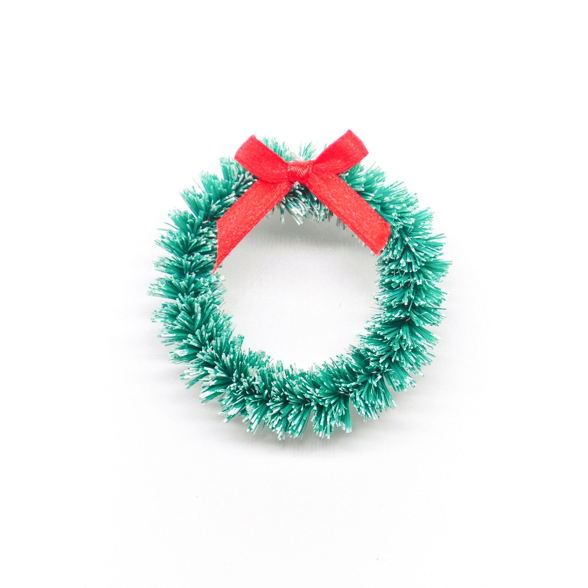 Jiaxin Christmas Garland Ornaments Mini Qiongma Ring Plastic Rattan Simulation Small Wreath Grass Ring Door Ring Decoration Wholesale