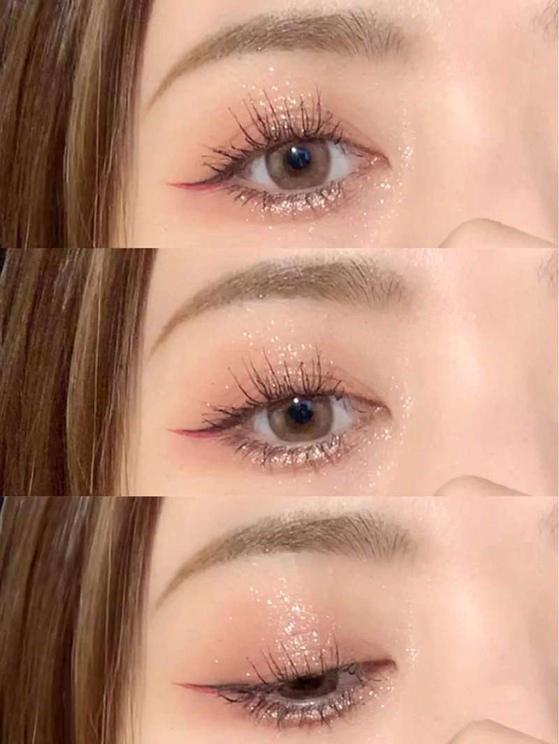 丹黎纳新款透明九色亚克力眼影盘珠光哑光大地色九宫格眼影ce 9色