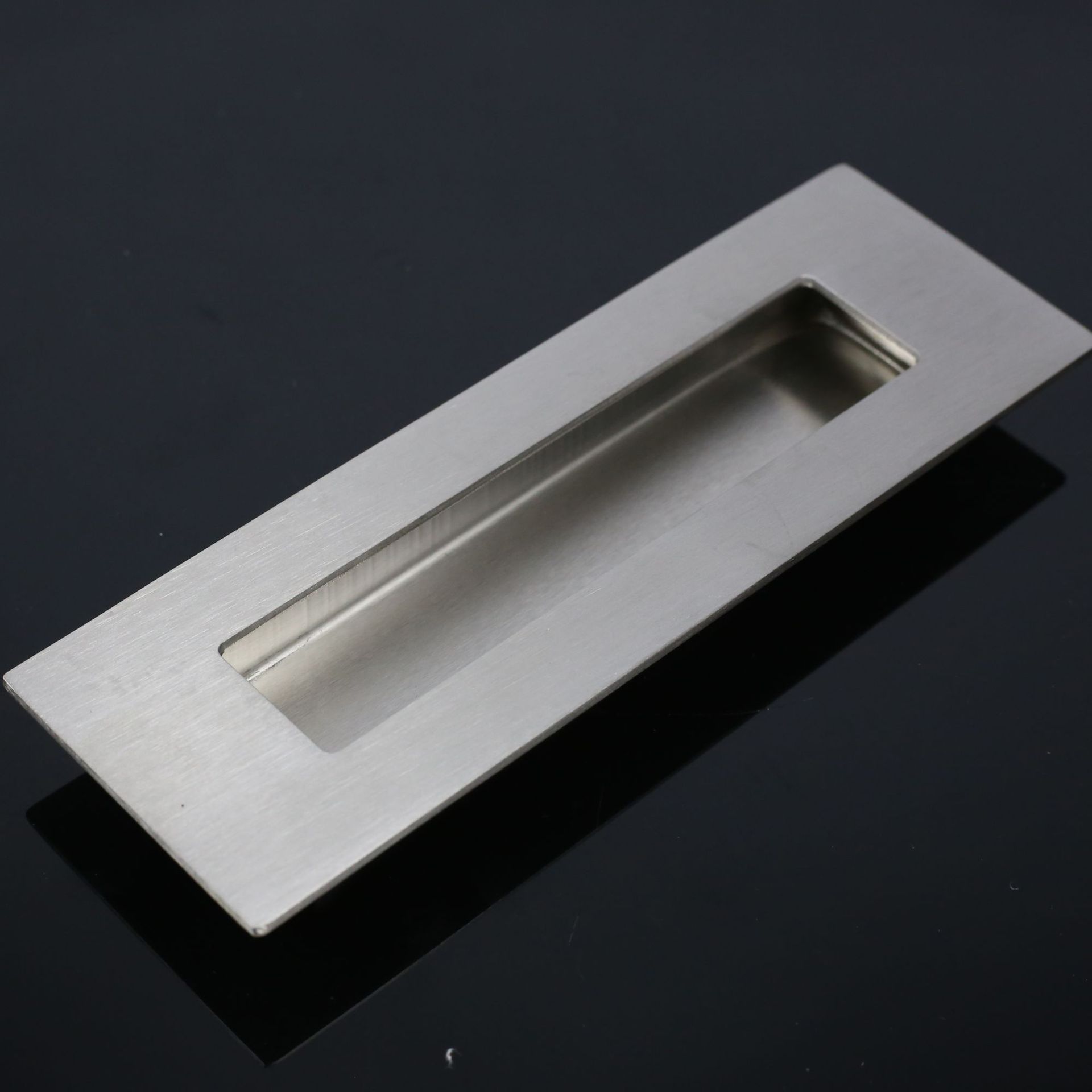 不锈钢开槽拉手方形抽屉隐藏式把手现代橱柜衣柜门暗拉手厂家批发