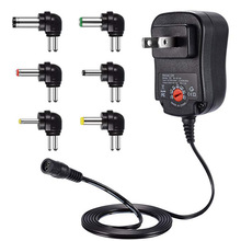 30W电源适配器3V~12V可调电压多功能充电器插头带USB 5V 2.1A接口