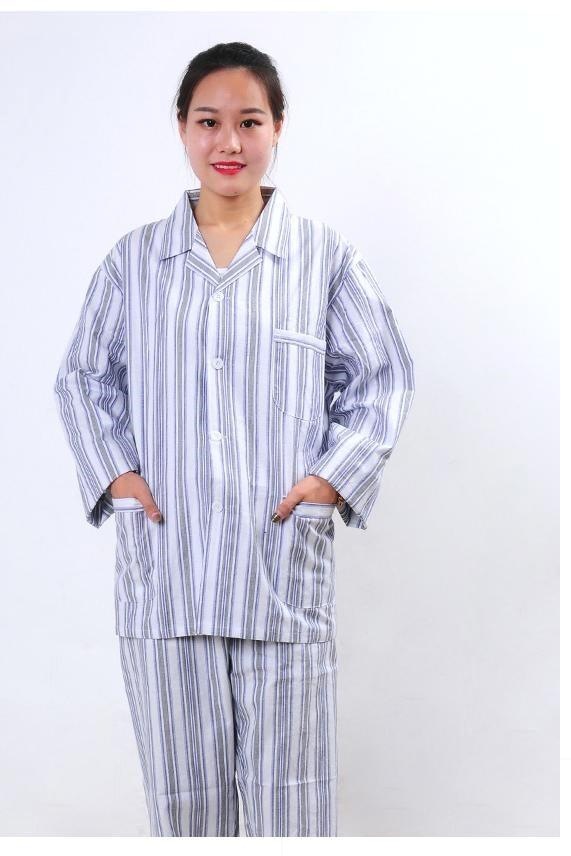 精神服服棉长病号睡衣服短袖病员分体病患用医院病人卧床男女