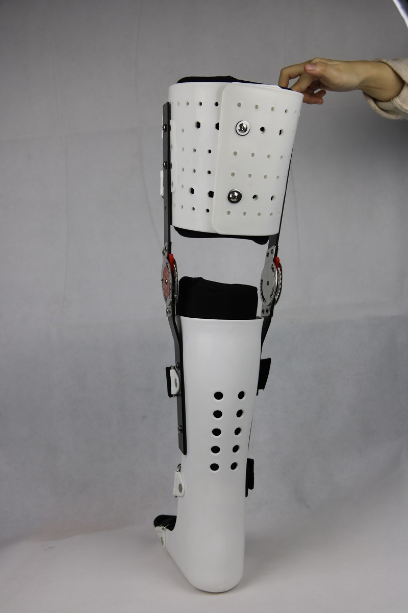 厂家供应 医用固定硬性膝踝足支具 大腿小腿脚踝下肢支具支持定制