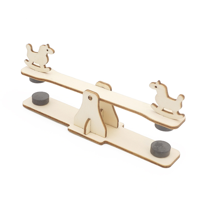 科学实验 磁力跷跷板 幼儿园小学stem科技小制作diy材料科教器材