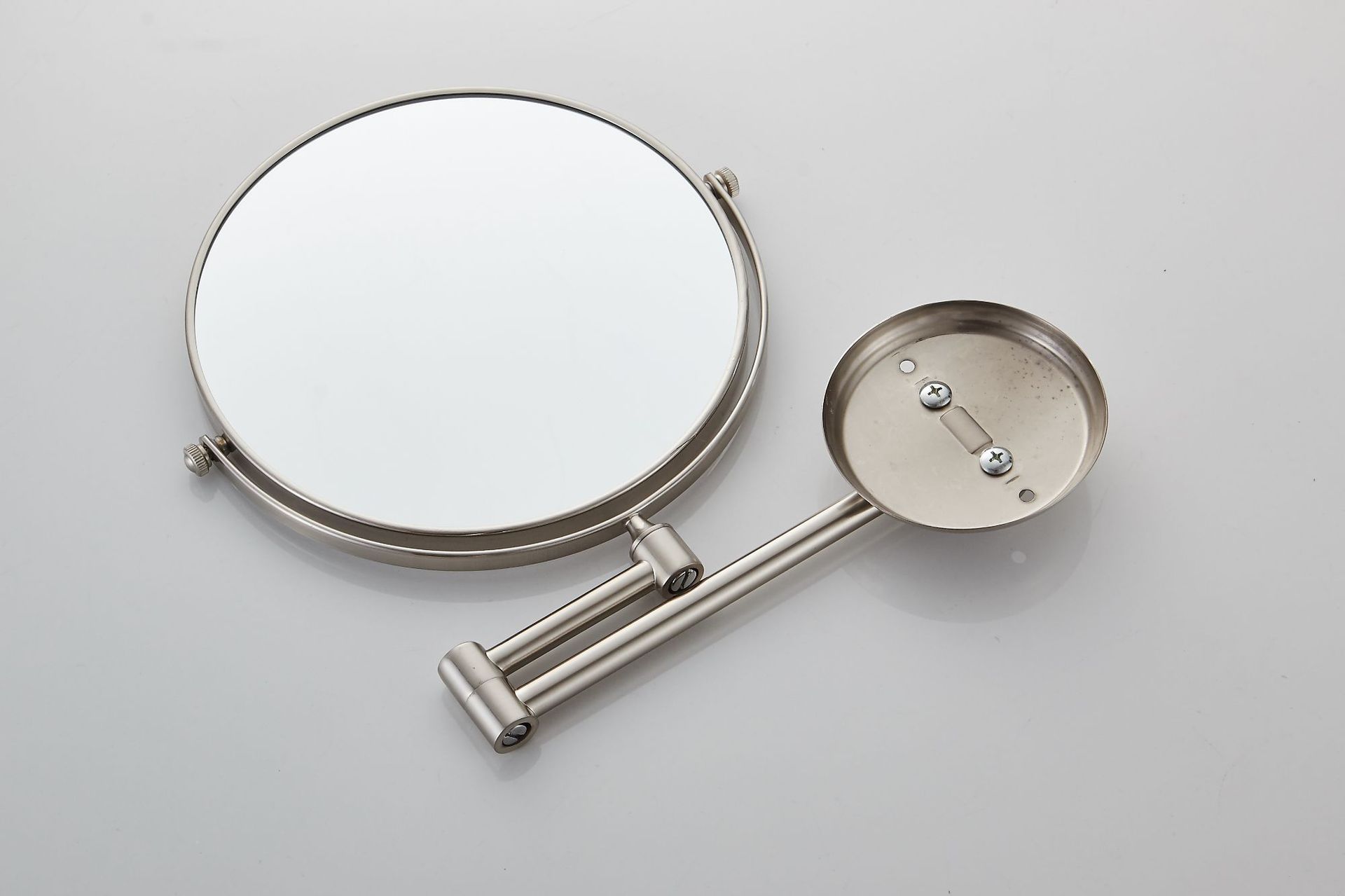 浴室化妆镜折叠酒店卫生间伸缩镜子贴墙双面放大美容镜壁挂免打孔