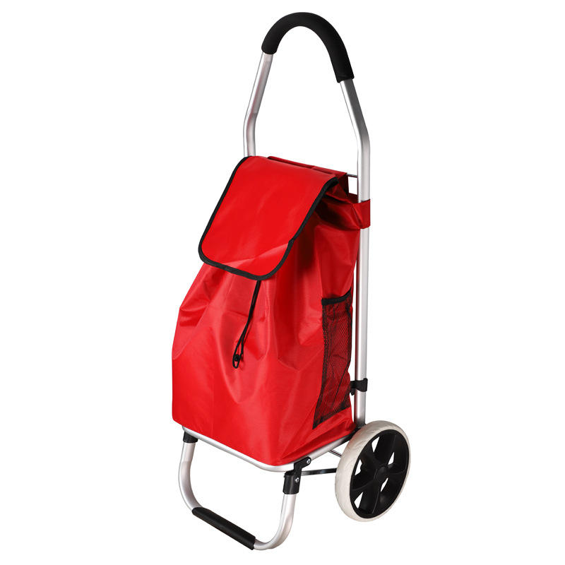 批发超市老人买菜车折叠式铝合金购物车爬楼梯拉杆车便携小拖车