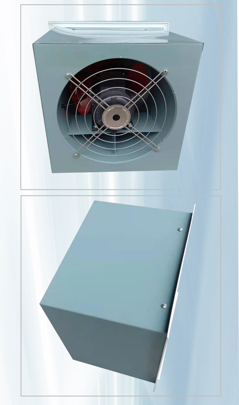 厂家批发dfbz低噪声大风量壁式排风换气钢制方形壁式轴流风机