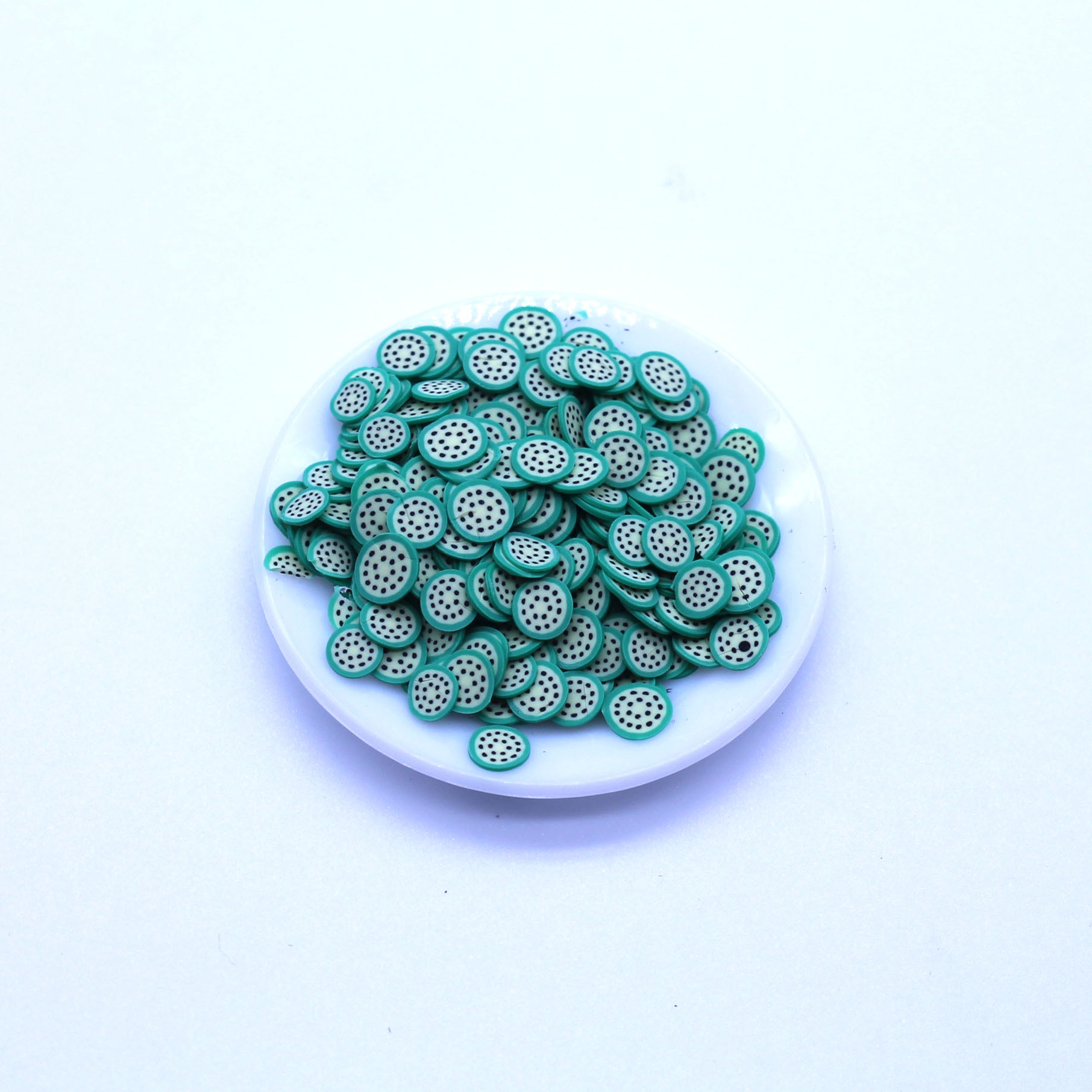 5mm软陶水果切片仿真香橙柠檬香蕉西瓜猕猴桃水晶泥史莱姆填充物-阿里