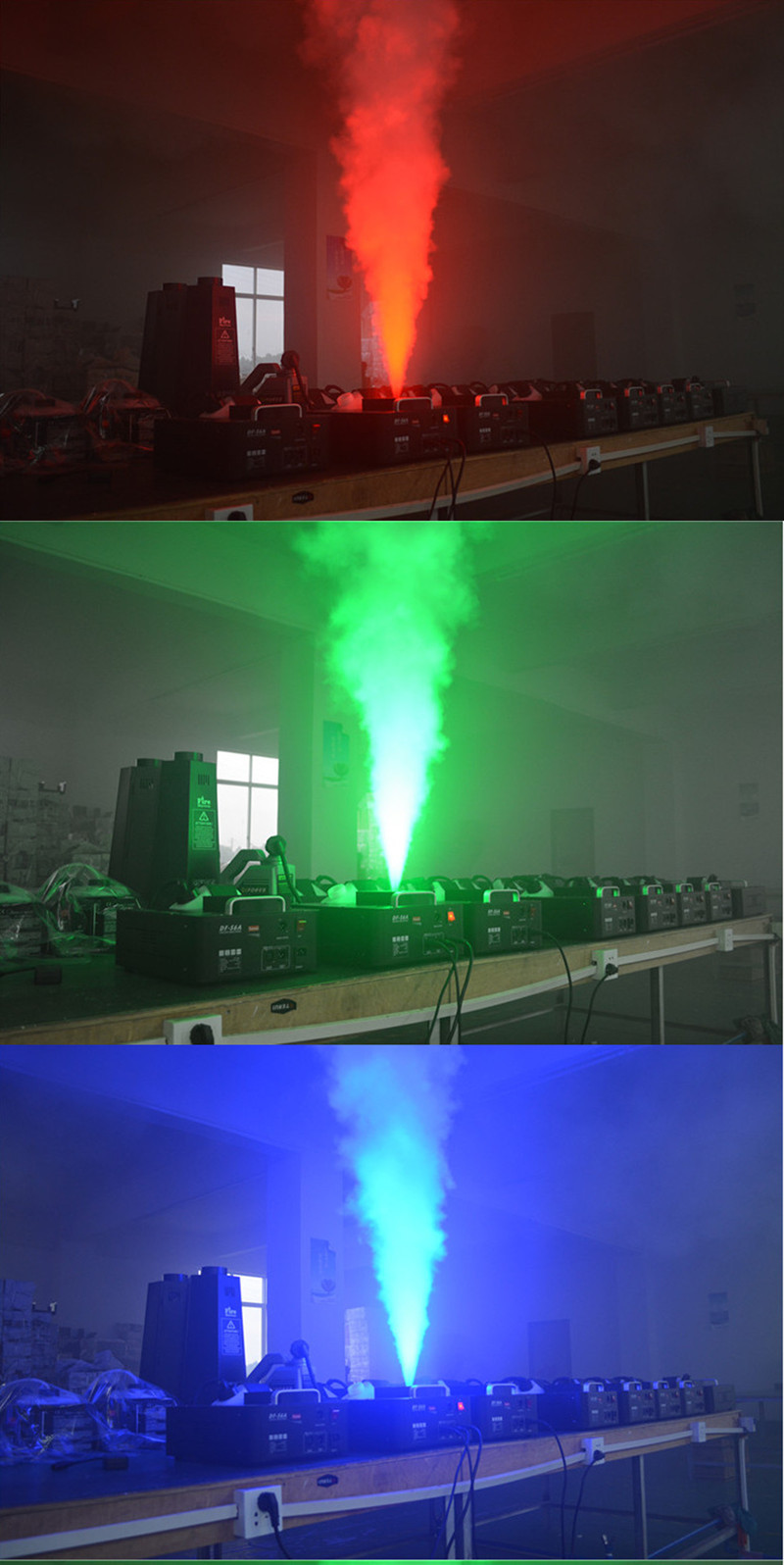 led七彩气柱机舞台气柱烟机酒吧烟雾机遥控恒温喷雾机舞台特效