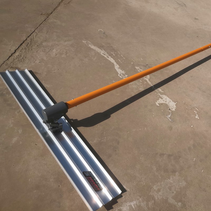 混凝土整平收光水泥路面推拉大抹子刮平尺抹平器 加长杆抹光板