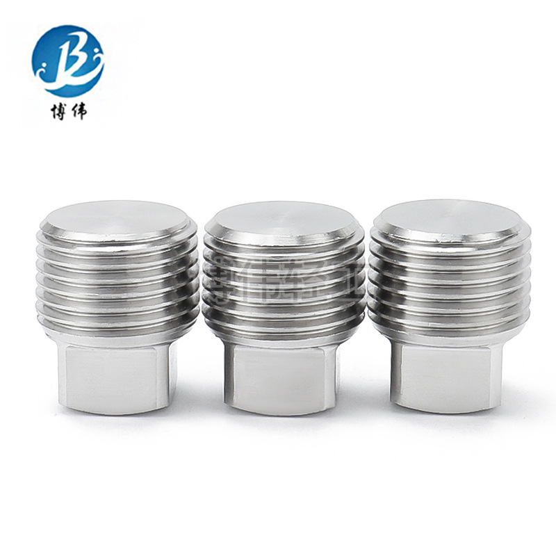 Factory Supply 304 Stainless Steel Outer Square Plug Square Head Oil Plug Four-Corner Plug Support Customization