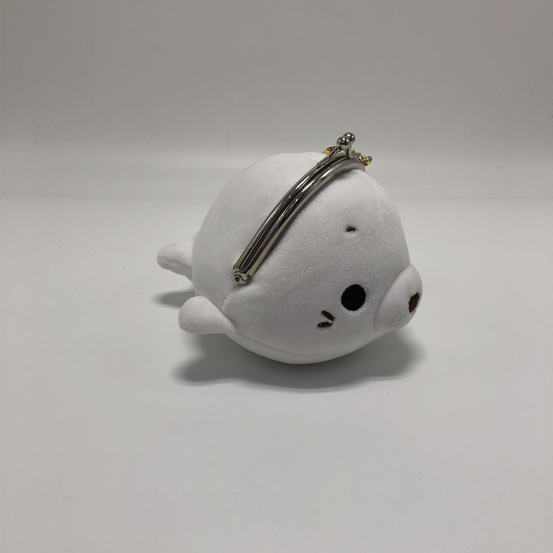 创意卡通多个款式海洋系列可爱毛绒玩具钱夹动漫周边产品零钱包