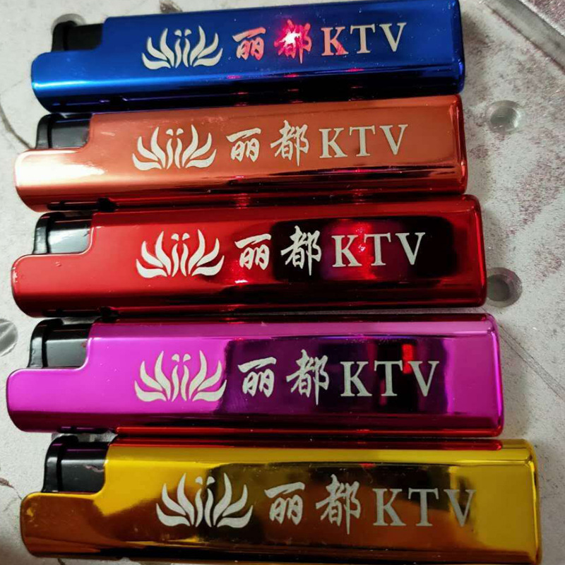 Factory Wholesale Disposable Electronic Metal Windproof Lighter Windproof Lighter Advertising Lighter Creative