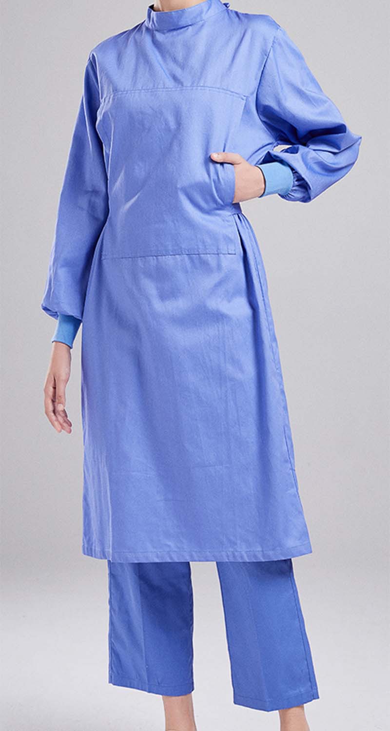 连体手术衣 手术室用长袖工作服 医生手术袍洗手服半包全包隔离衣