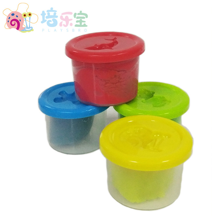 Colored Clay Manufacturer 1 Oz 28G Pp Canned Flour Mud Set Children's Day Gift Plasticene Early Childhood Education Toys