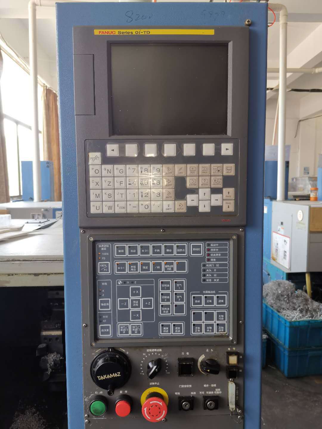 二手日本高松x-100c数控车床在位出售二手数控机床二手车床马扎克