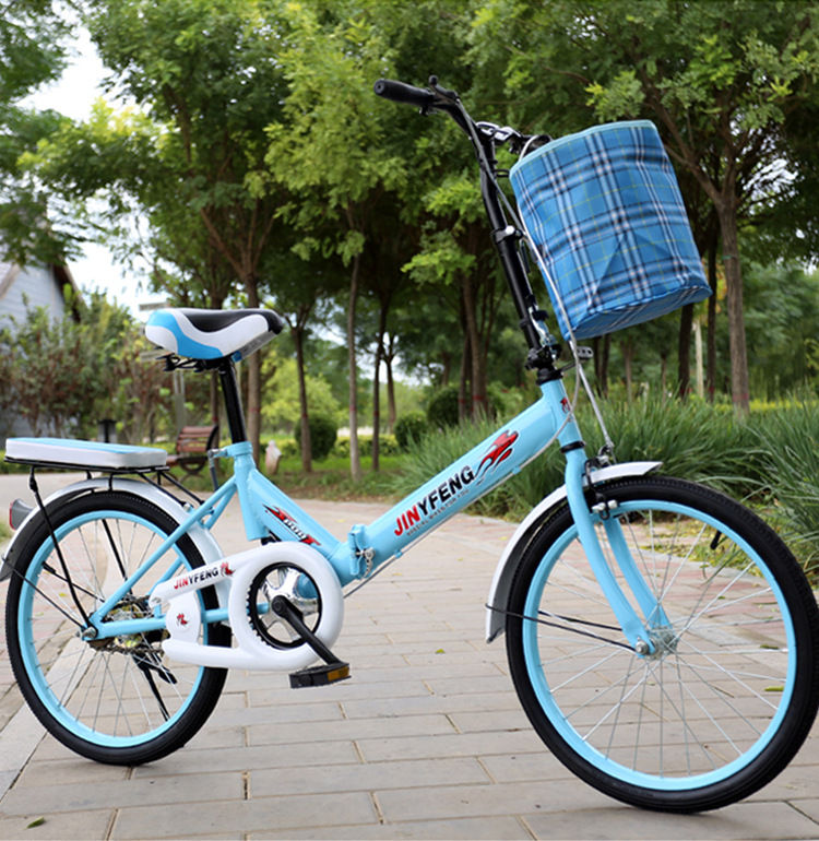 永鑫供应20寸金羽凤合金折叠自行车灵敏制动轻便单车可定制logo
