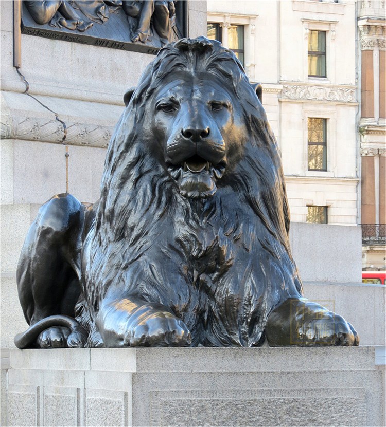 抽象铜狮子雕塑 青铜狮子塑像 公园青铜狮子雕塑 城市抽象狮子
