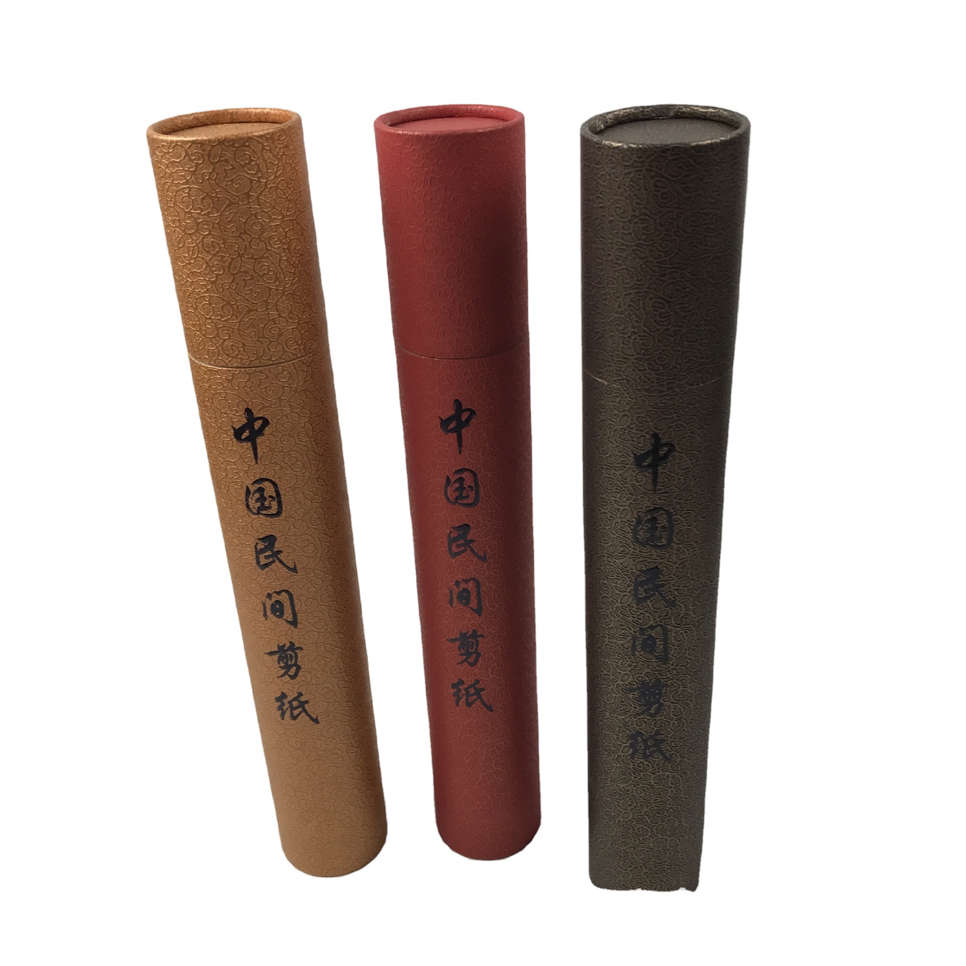 定制铁盖书画纸筒 马口铁红酒纸罐 纸罐免费设计logo质量保证