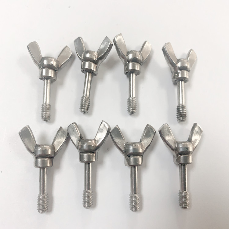 304碟型螺丝不锈钢双耳螺钉不锈钢碟型松不脱螺钉手拧螺丝