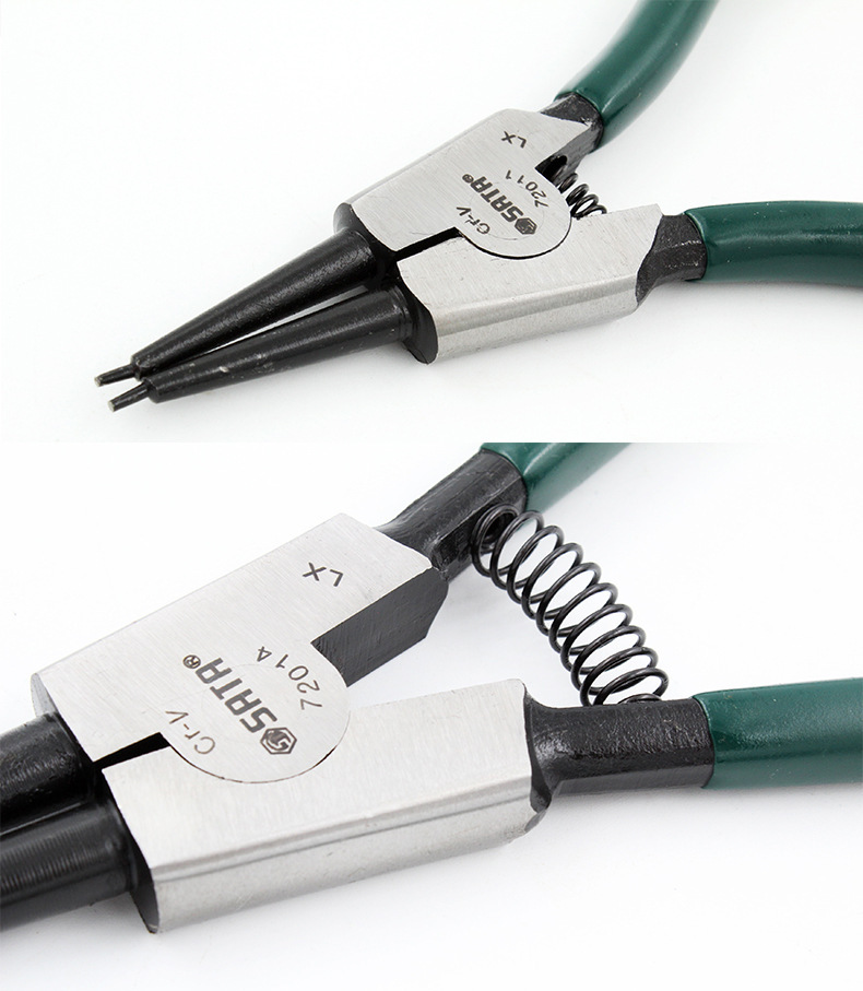 sata世达工具卡簧钳轴用孔用挡圈钳合金钢材质外/内卡弹簧钳72011