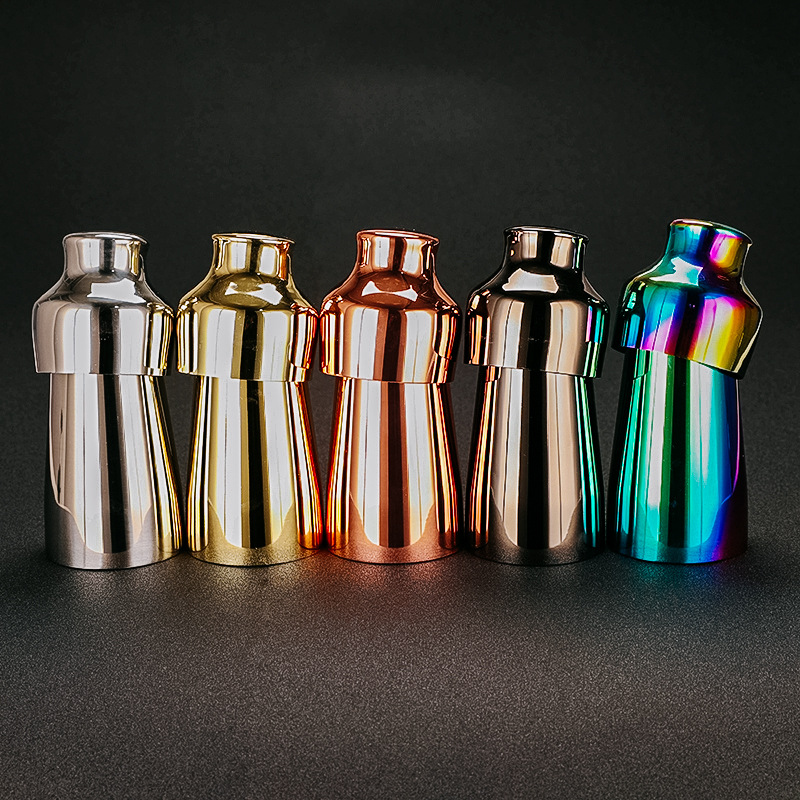 不锈钢两节调酒器 法式二段摇酒壶 雪克壶鸡尾酒调酒工具酒吧用品