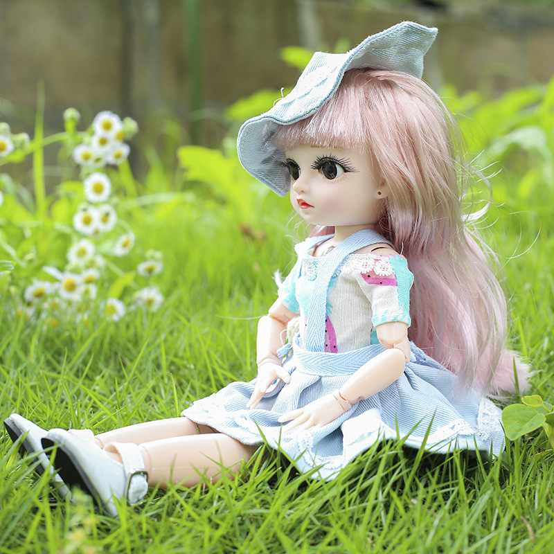 缪莉30cm时尚可换装洋娃娃搪胶公仔儿童暑假玩具小女孩过生日礼物