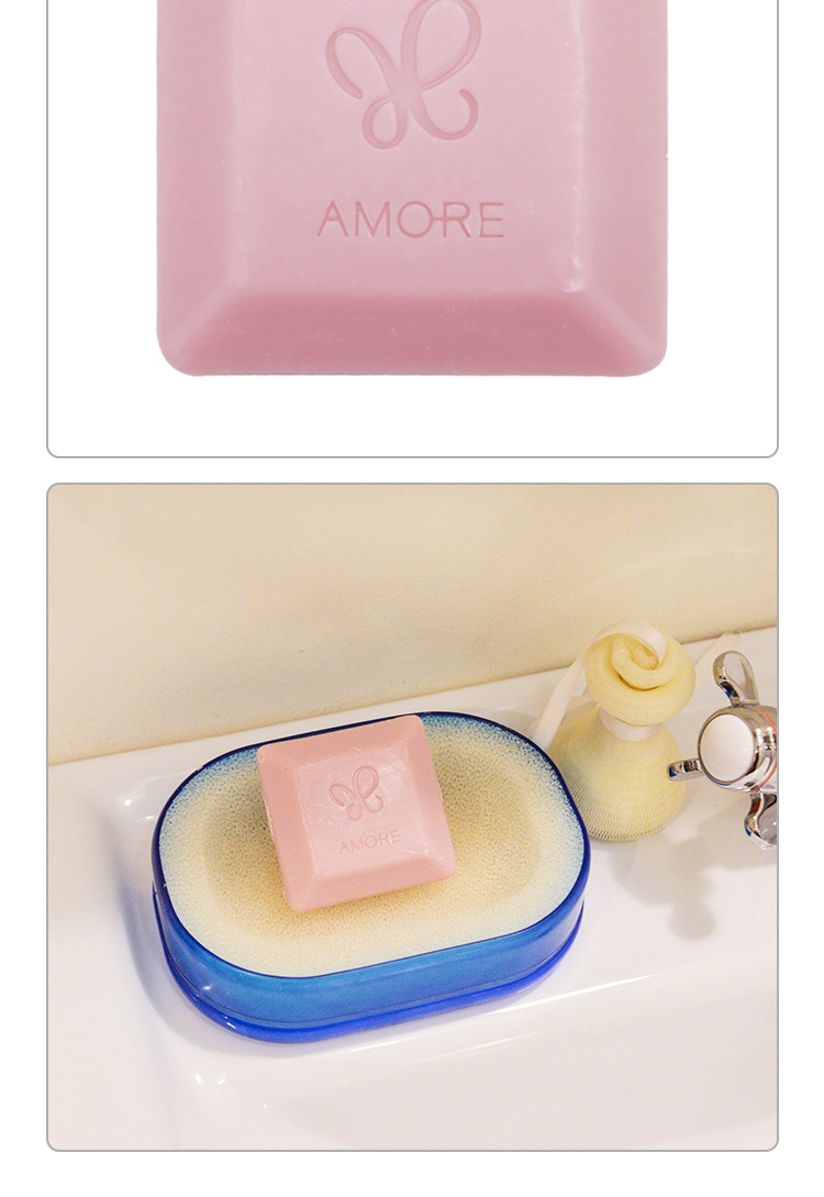 韩国爱茉莉蝴蝶结香皂洁面洗脸皂手工皂洗脸不紧绷肥皂蚕丝皂70g