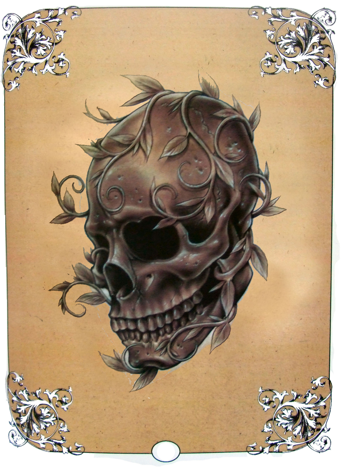 中龙纹身厂家直销死亡笔记纹身手稿图册 新手纹身骷髅