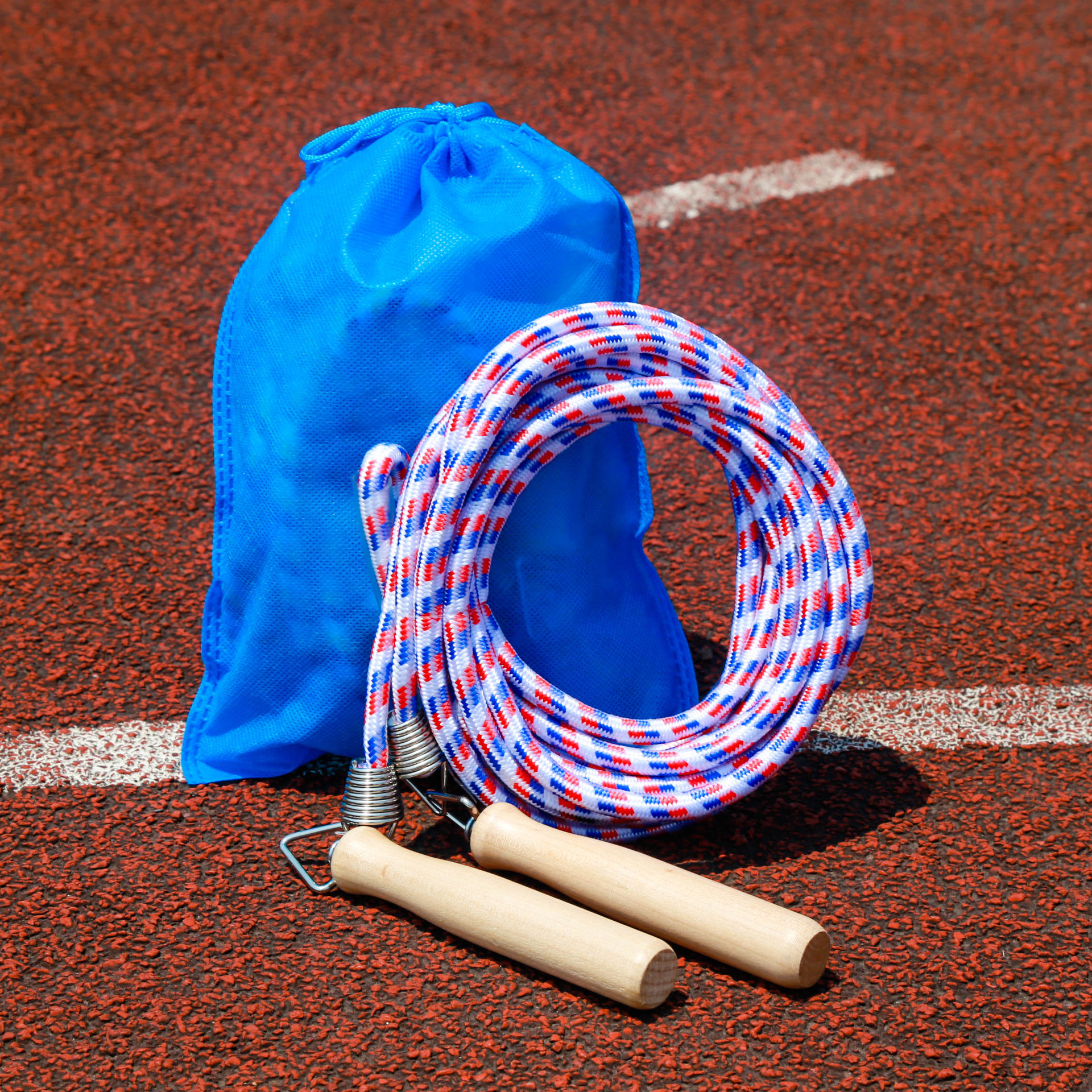 10米体育健身器材跳绳 编织棉多人绳子学校训练绳 厂家批发