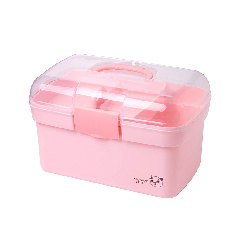 Household Medicine Box Family Pack Dormitory Students Medical Protective Box Small First Aid Kit First-Aid Kit Medicine Medicine Storage Box