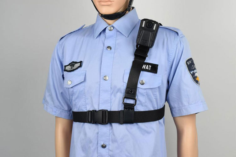 执法记录仪肩带双肩单肩背带对讲机背夹挂扣固定胸肩挂带通用配件