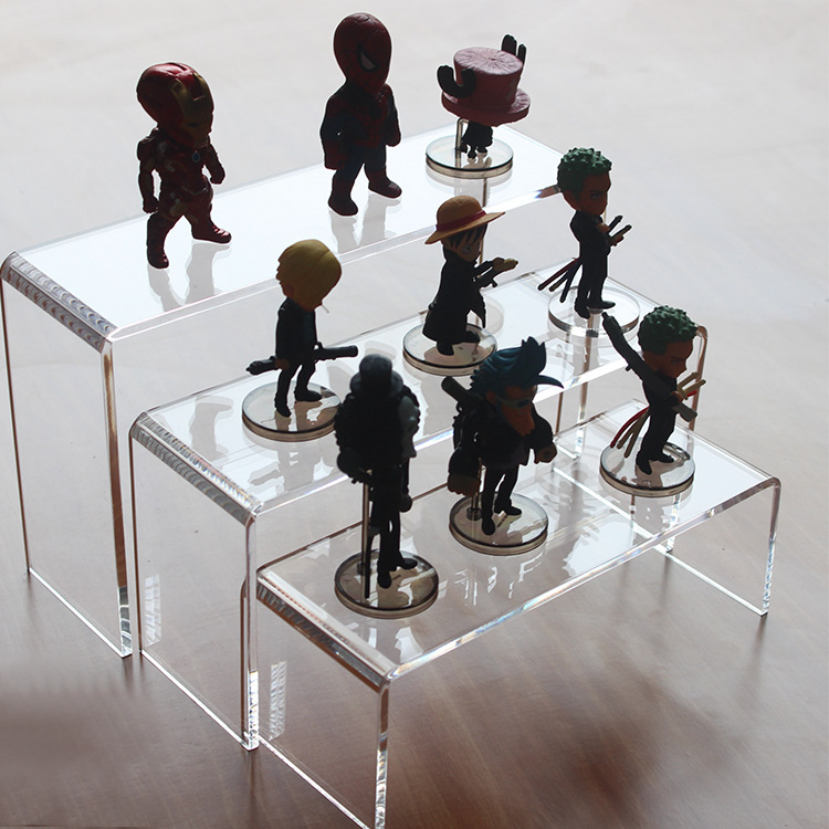 亚克力u型架 透明鞋架手办模型公仔玩具陈列架亚克力橱窗u型架
