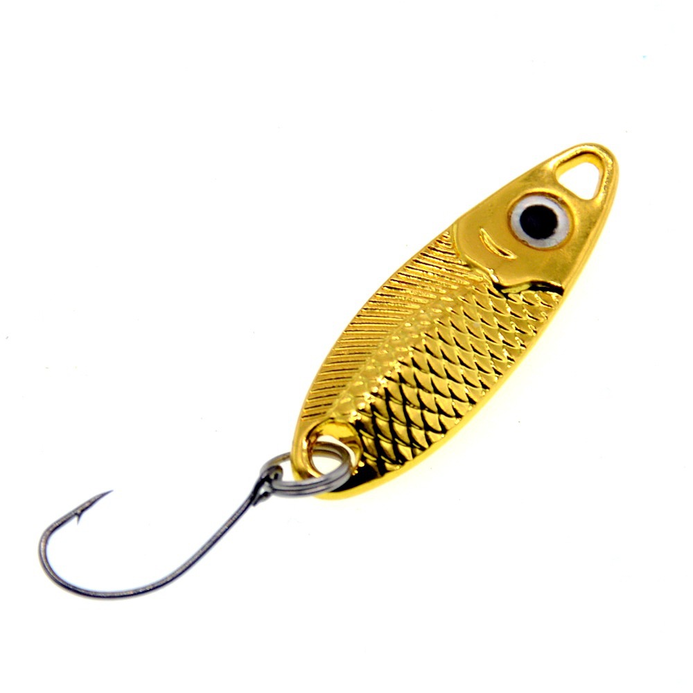 威辽斜切亮片淡水海钓鲈鱼翘嘴水蛭单钩马口假饵金属鱼饵路亚亮片