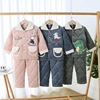 winter children Flannel pajamas men and women baby three layers thickening Cotton clip keep warm Coral Home Furnishings suit winter children Flannel pajamas men and women baby three layers thickening Cotton clip keep warm Coral Home Furnishings suit