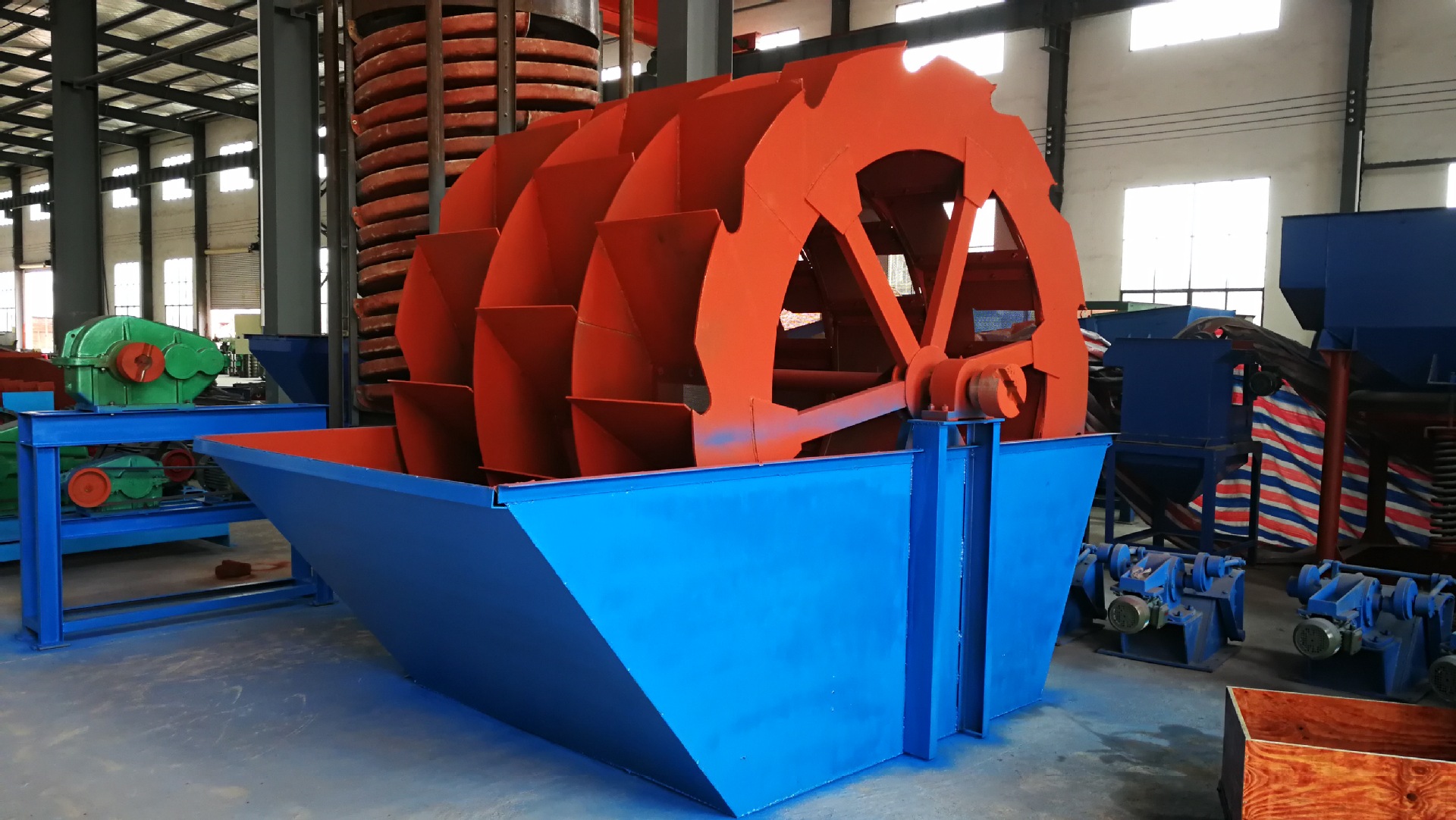 厂价fg1500螺旋洗砂机双螺杆洗砂机高堰式分级机槽式洗沙脱泥设备