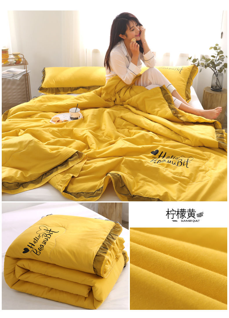 南极人夏凉被四件套空调被夏季单人床上用品双人水洗棉夏天薄被子