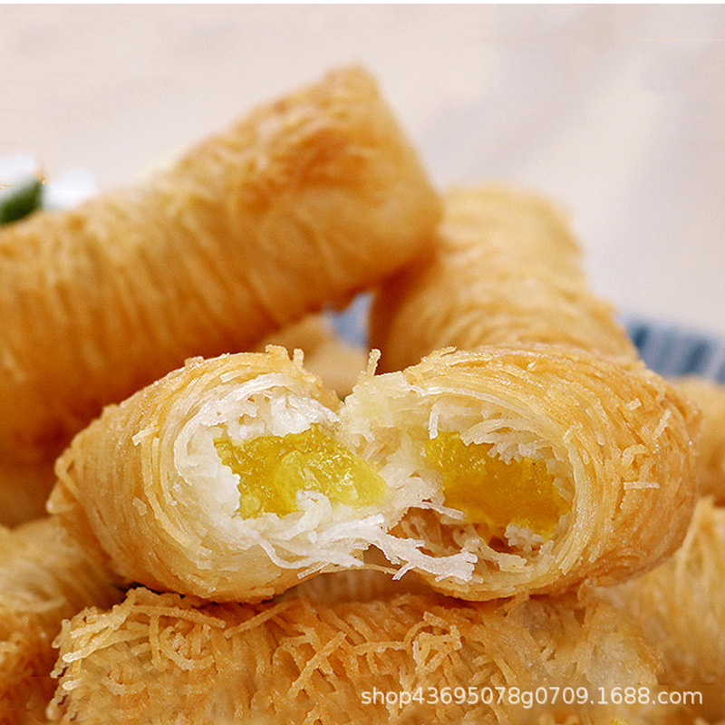 阿诺金丝榴莲酥油炸榴莲酥冷冻半成品西餐奶茶10个250g*12包