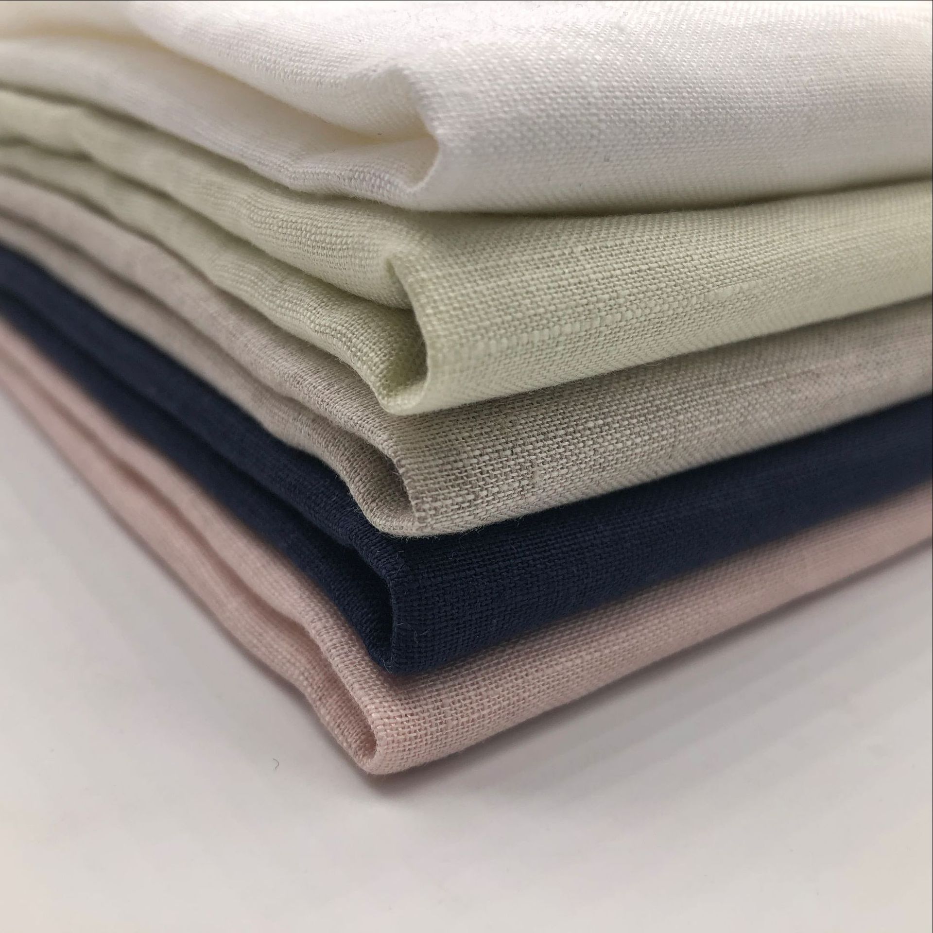 2836纯亚麻100%高支亚麻面料素色麻布料春夏男女装连衣裙衬衫面料