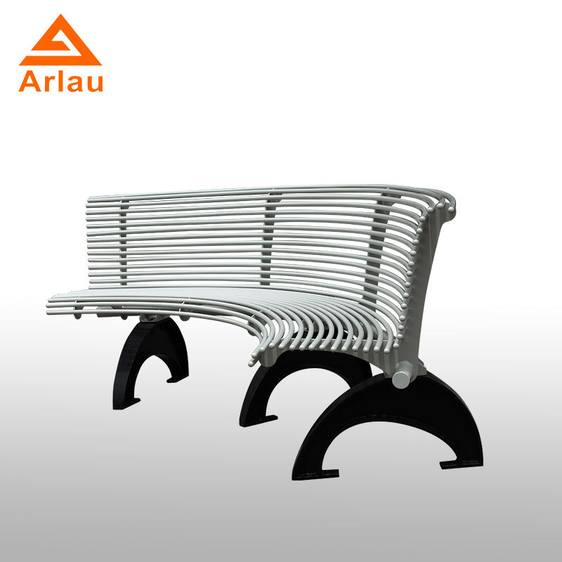 厂家直销室外不锈钢公园椅圆管座椅长凳广场街道休息椅长椅可定制