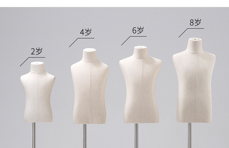 高档儿童模特道具半身人台服装店展示架童装店男女小孩带头模特架