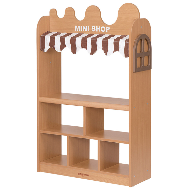 幼儿园儿童木制家具 幼稚园培训机构区角玩具展示柜 收纳教具柜