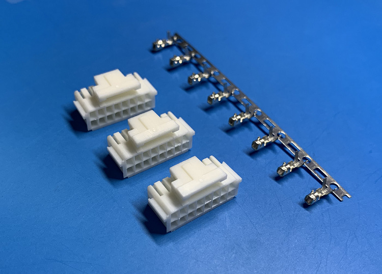 phb胶壳针座连线端子连接器 2.0 mm双排带扣胶壳连接器