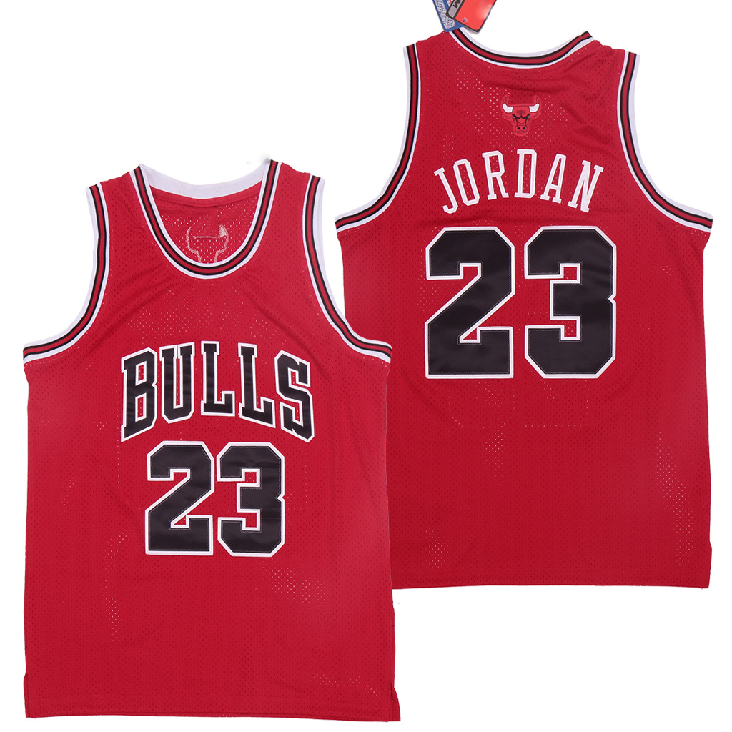 特价处理 nba球衣 公 牛队 23# 乔丹 篮球服 白红黑 刺绣