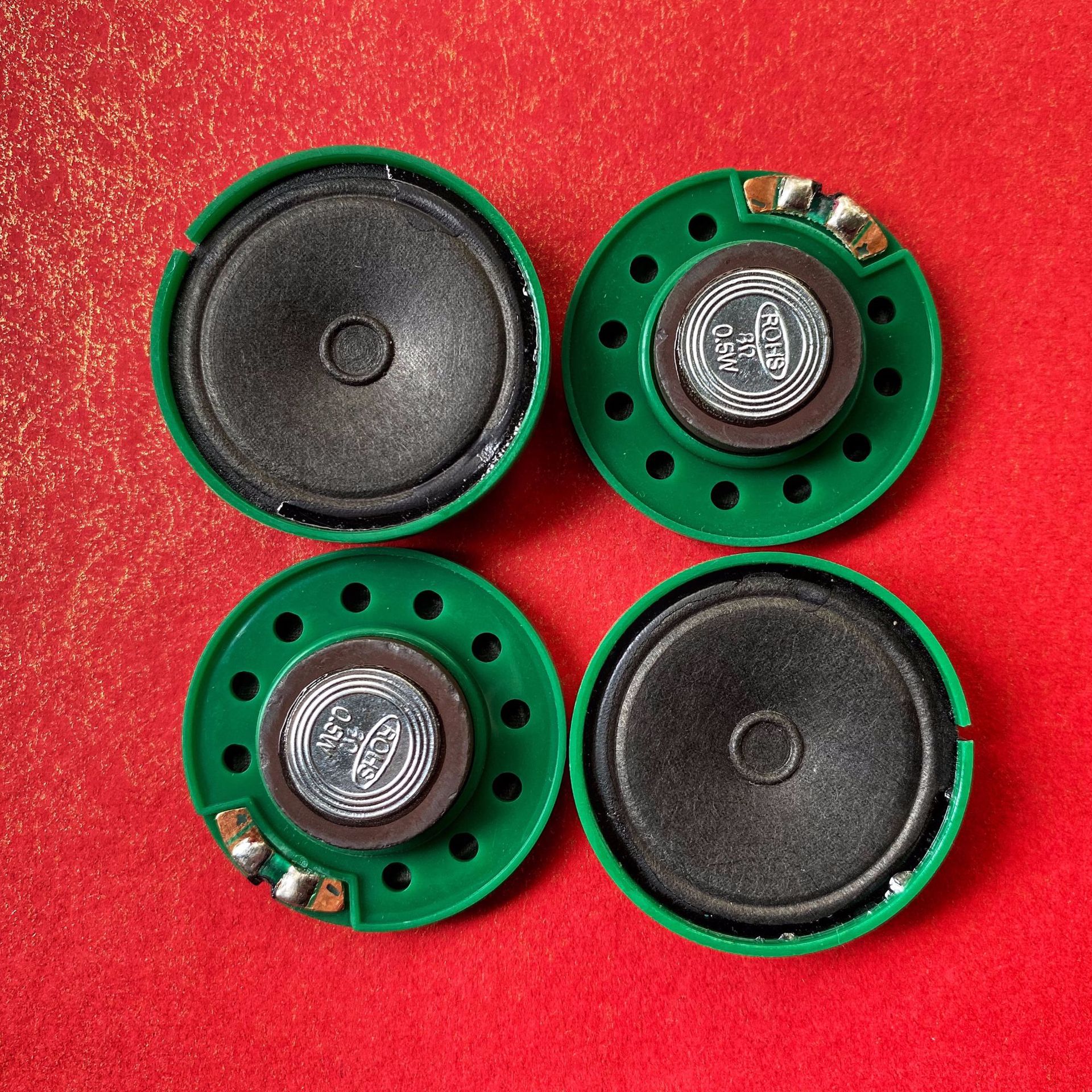 玩具喇叭40mm纸盆环保8欧05瓦童车扬声器外磁小喇叭可定制
