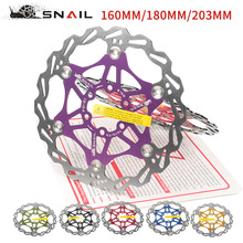SNAIL浮动碟片 山地自行车刹车片160/180/203MM超轻六钉刹车盘