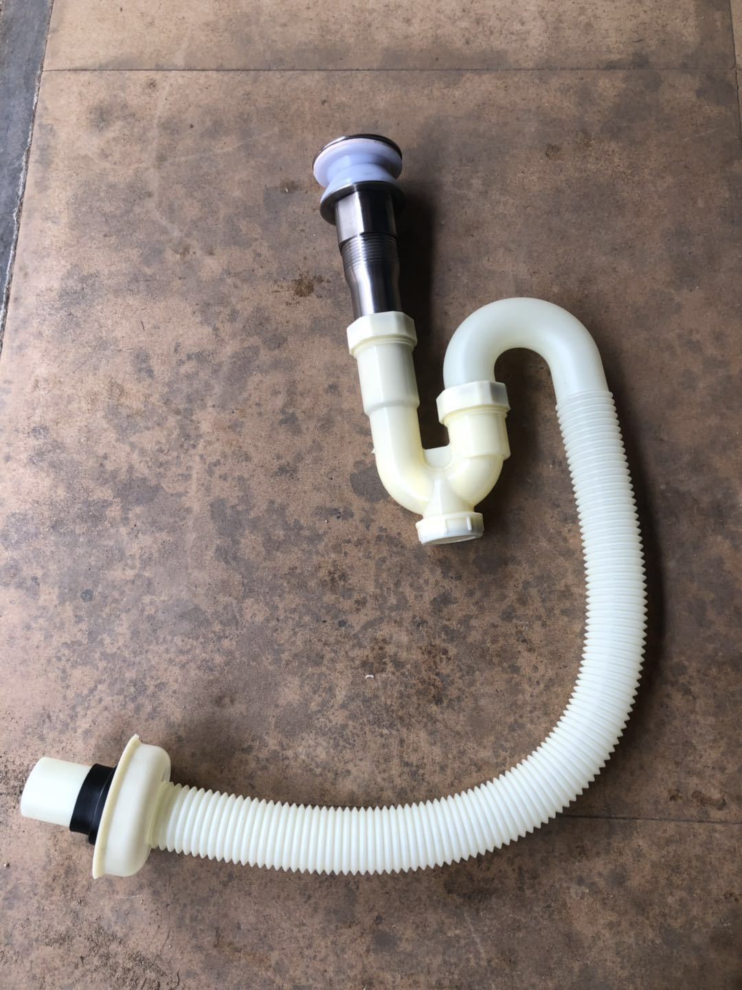 老式水槽水池塑料下水器配件洗菜盆洗手盆防臭排水管s弯下水管